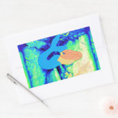 Meerjungfrau Rechteckiger Aufkleber (Umschlag)