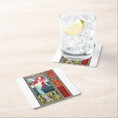 Meerjungfrau Rechteckiger Pappuntersetzer (Vor Ort)