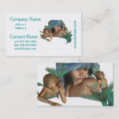Meerjungfrau-Reflexions-Visitenkarten Visitenkarte (Vorne/Hinten)