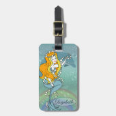 Meerjungfrau-Regenbogen-und Gepäckanhänger (Vorderseite vertikal)