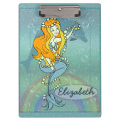 Meerjungfrau-Regenbogen-und Klemmbrett (Vorderseite)