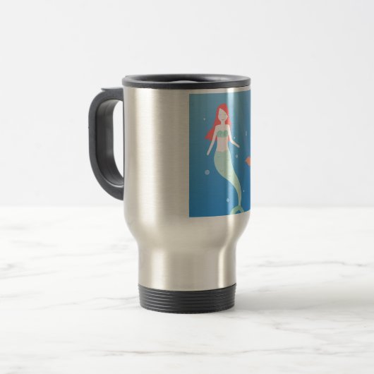 Meerjungfrau Reisebecher (Vorderseite Links)