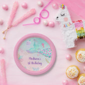 Meerjungfrau Rosa Gold unter dem Meer Geburtstag Pappteller (Party)