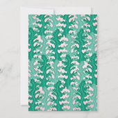 Meerjungfrau Rosa unter dem Meer Einladungen (Rückseite)