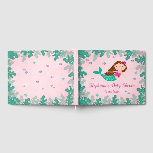 Meerjungfrau Rosa unter der Meerwasserdusche Gästebuch (Voll)