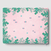 Meerjungfrau Rosa unter der Meerwasserdusche Gästebuch (Rückseite)