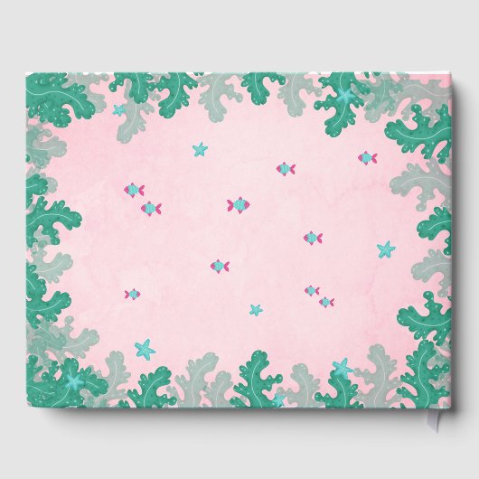 Meerjungfrau Rosa unter der Meerwasserdusche Gästebuch (Rückseite)