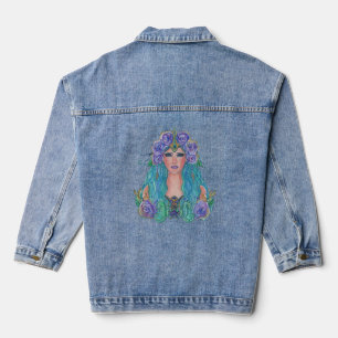 Meerjungfrau-Rose von Renee Lavoie Jeansjacke
