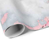 Meerjungfrau Rosegold Glitzer-Marmor Geschenkpapier (Rolleneckpunkt)