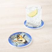 Meerjungfrau Sandstein Untersetzer (Seite)