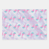 Meerjungfrau Scales farbenfrohe Aquarellbilder Geschenkpapier Set (Vorderseite 2)