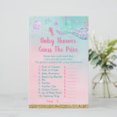 Meerjungfrau schätzt das Preisduschenspiel (Stehend Vorderseite)