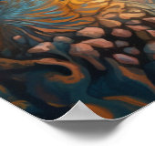 Meerjungfrau schläft im Riff Poster (Ecke)