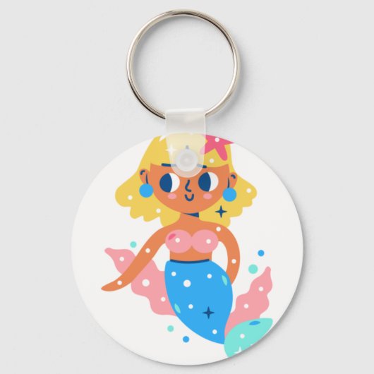 Meerjungfrau Schlüsselanhänger (Vorderseite)