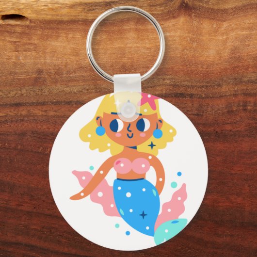 Meerjungfrau Schlüsselanhänger (Vorderseite)