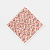 Meerjungfrau Schuhe Rosa Rose Gold Glitzer Rosa Ku Serviette (Ecke)