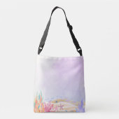 Meerjungfrau Schultertasche - Eleganter und weißer Tragetaschen Mit Langen Trägern (Rückseite)