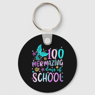 Meerjungfrau Schwanz 100 Mermazing Tage der Schule Schlüsselanhänger