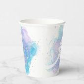 Meerjungfrau Schwanz Aquarell Unterhalb des Meeres Pappbecher (Rechts)