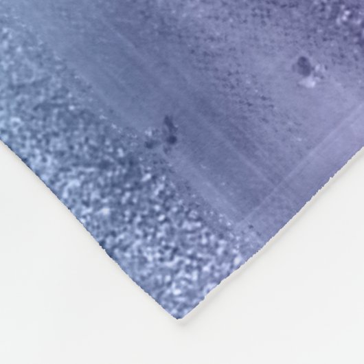 Meerjungfrau-Schwanz-Glitzern-Monogramm Fleecedecke (Ecke)