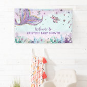 Meerjungfrau-Schwanz im Hintergrund der Geburtstag Banner (Insitu)