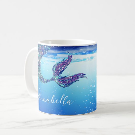 Meerjungfrau-Schwanz in der Tasse (Vorderseite Links)