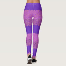 Meerjungfrau Schwanz Leggings - Rosa und Lila