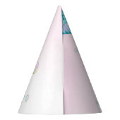 Meerjungfrau Schwanz mit Blasen Geburtstag Partyhütchen (Rückseite)