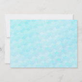 Meerjungfrau Schwanz Ozean Niedlich Wasserfarbe Fo Einladung (Rückseite)