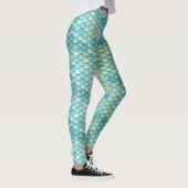 Meerjungfrau Schwanz Scales Beach Leggings (Rechts)