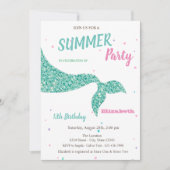 Meerjungfrau-Schwanz, Schuppen Einladung (Vorderseite)