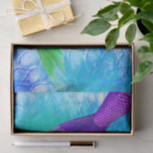 Meerjungfrau-Schwanz-u. Skala-aquamarines Lila Seidenpapier (Geschenk)