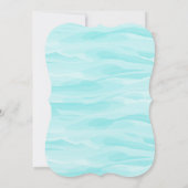 Meerjungfrau Schwanz unter dem Meer Einladung (Rückseite)