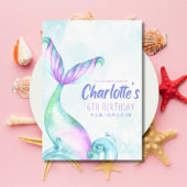 Meerjungfrau Schwanz unter dem Meer Einladung