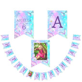 Meerjungfrau Schwanz unter dem Meer glücklich Gebu Wimpelkette