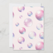 Meerjungfrau-Schwanz unter der Meeresfrau Geburtst Einladung (Rückseite)