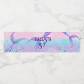 Meerjungfrau Schwanz Wasserflaschen Etiketten - Un (Einzelnes Label)