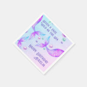 Meerjungfrau Schwanz Wild als Meer jedes Alter Geb Serviette (Ecke)