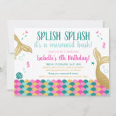 Meerjungfrau-Schwänze unter der Einladung (Vorderseite)