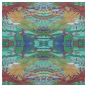 Meerjungfrau Schwimmen mit Schmetterlingen Fantasy Stoff (Muster)