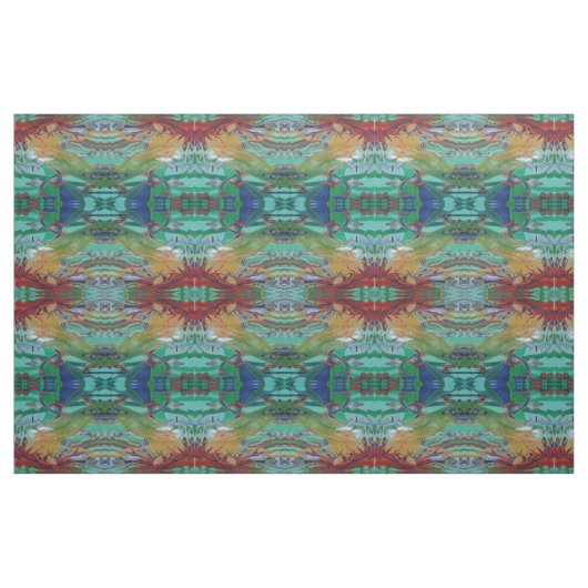Meerjungfrau Schwimmen mit Schmetterlingen Fantasy Stoff (Fat Quarter (45,7 x 55,9 cm))