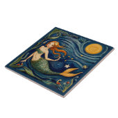 Meerjungfrau Schwimmen Unterwasser-Ozean Märchen Fliese (Seite)