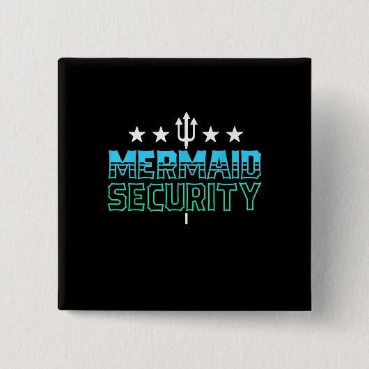 Meerjungfrau Schwimmer Schwimmen Button (Vorderseite)