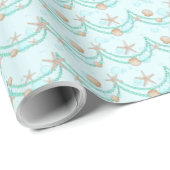 Meerjungfrau | Seashell and Pearl Scallop Geschenkpapier (Rolleneckpunkt)