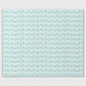 Meerjungfrau | Seashell and Pearl Scallop Geschenkpapier (Flach)