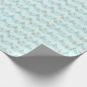 Meerjungfrau | Seashell and Pearl Scallop Geschenkpapier (Ecke)