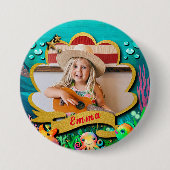 Meerjungfrau, Seashell, Freunde von Meerestieren, Button (Vorderseite)