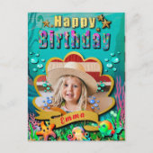 Meerjungfrau, Seashell, Freunde von Meerestieren, Postkarte (Vorderseite)