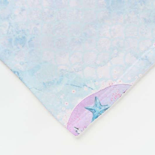 Meerjungfrau-Seepferdstarfish-Lavendel-u. Fleecedecke (Ecke)