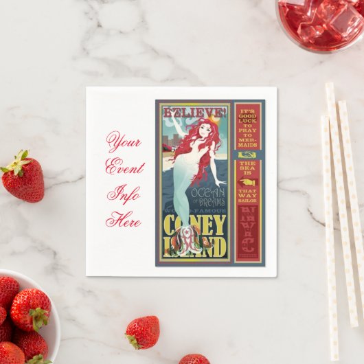 Meerjungfrau Serviette (Beispiel)